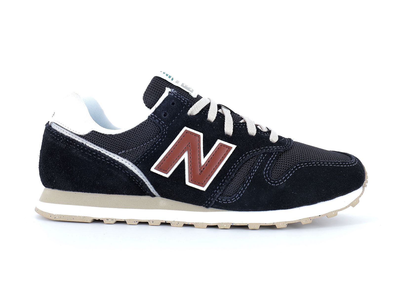 New balance a-ML373 Matières combinées Noir Marron