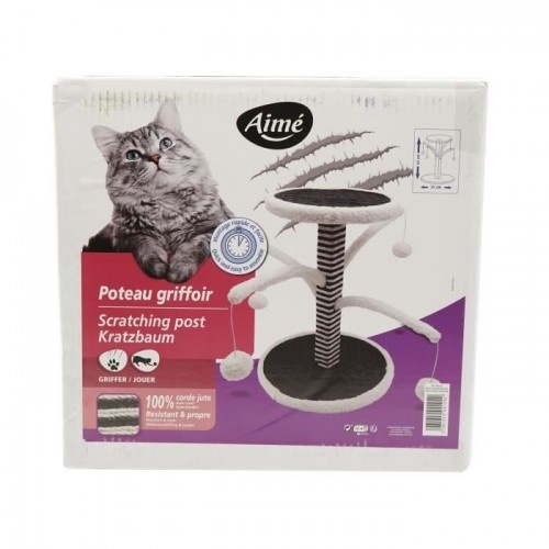 Arranhador de gato branco AIME com 4 galhos
