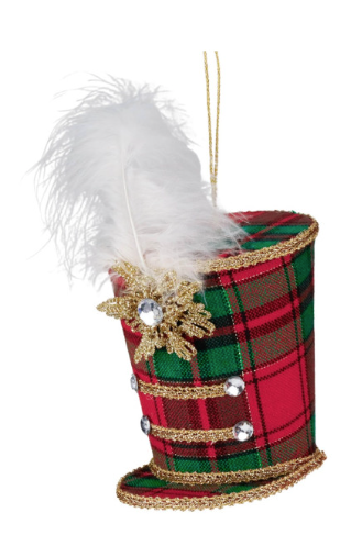 Beau Deco Tartan Top Hat