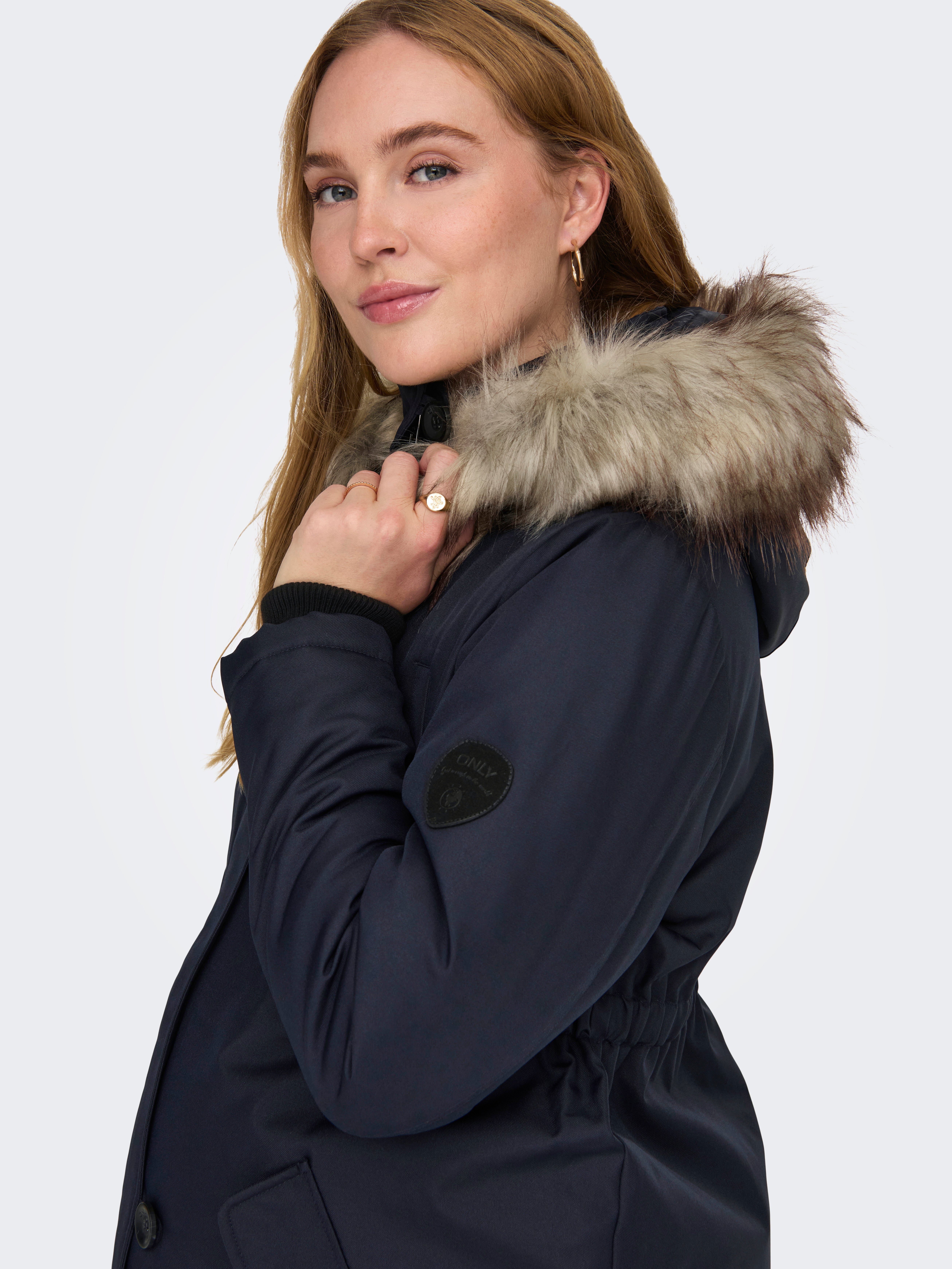 OLMIRIS Langer Parka Night Sky