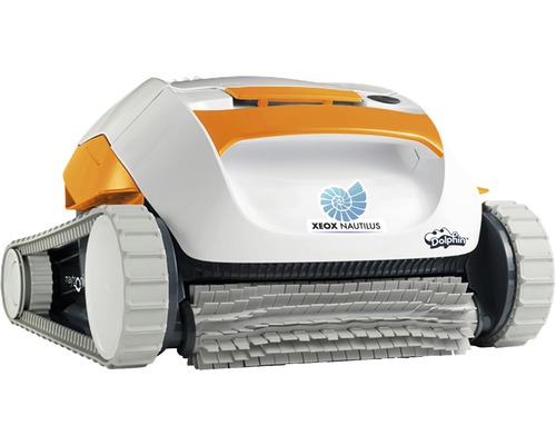 Dolphin Xeox Nautilus zwembadrobot voor vloer/wand gebruik met 15m kabel, automatisch, kunststof, wit/oranje