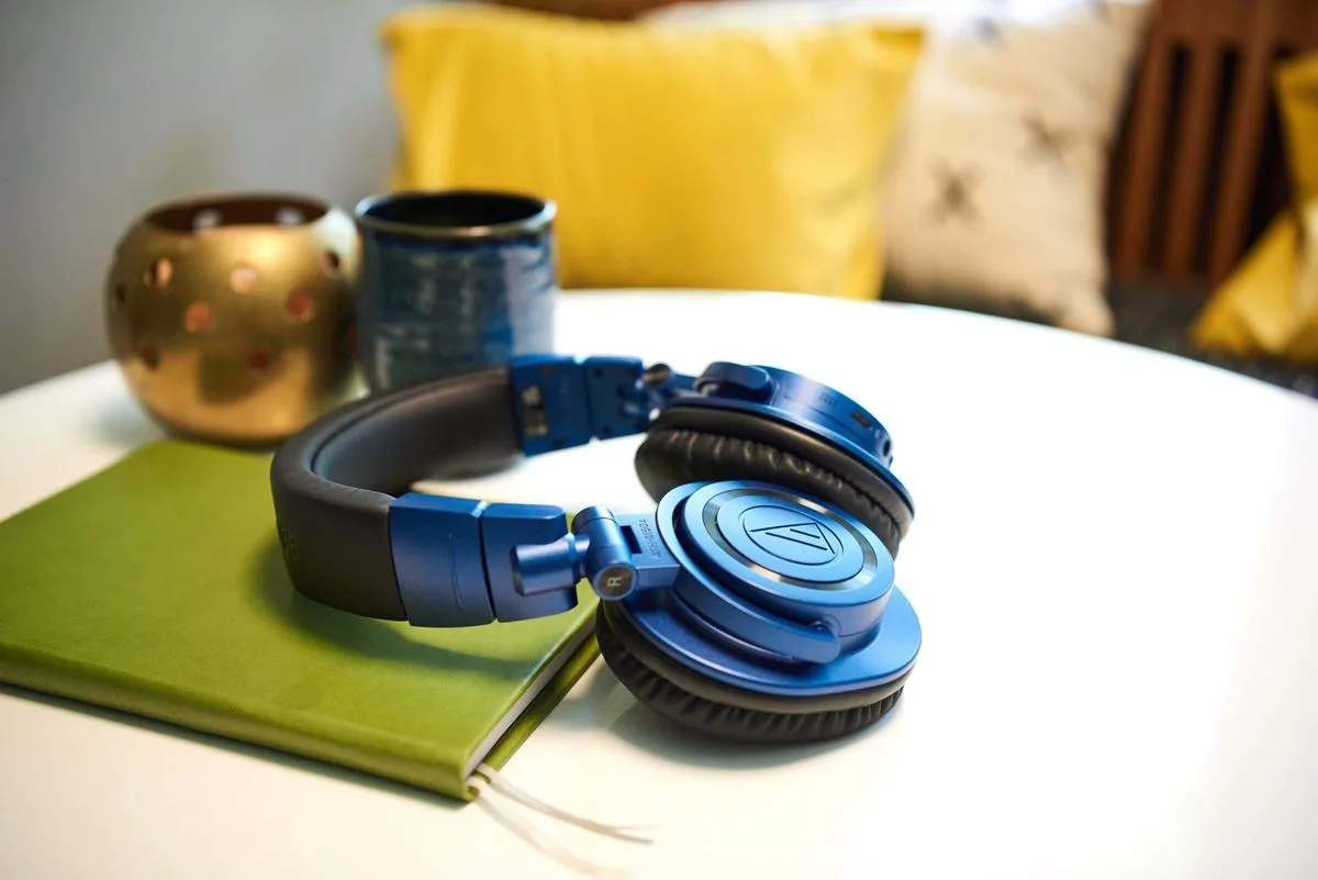 Audio-Technica ATH-M50xBT2 Bleu Casques Bluetooth