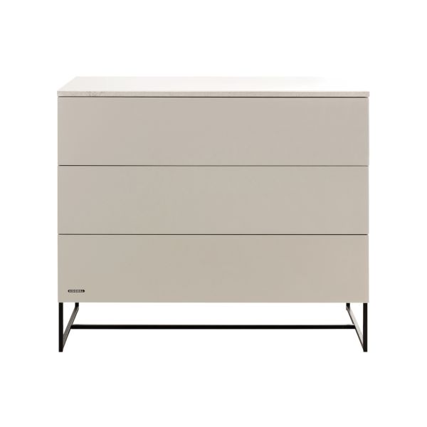 Kidsmill Modular 2 Commode 3L Mat Oatmeal - Zwart - Warm Taupe