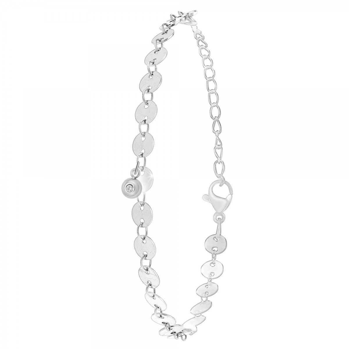 Bracelet grain de café SC Crystal orné d'un véritable diamant blanc