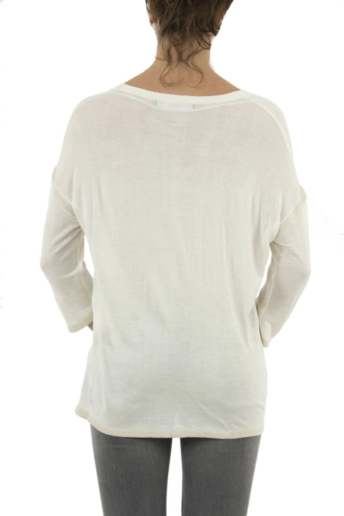 pull léger Veromoda 10216533 elen blanc