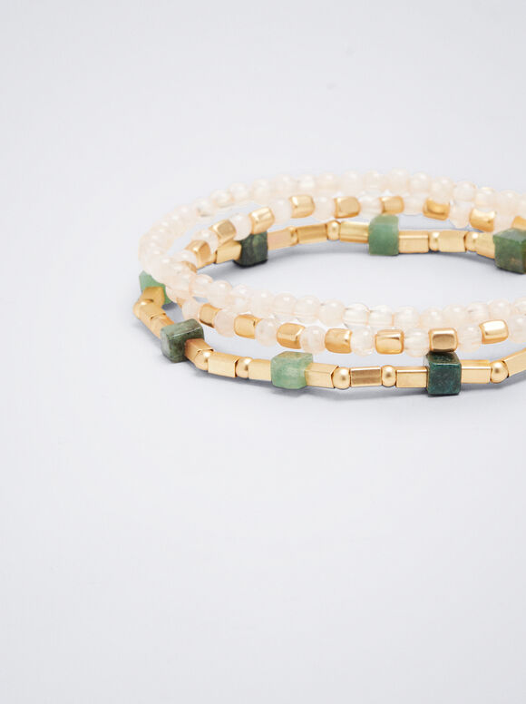 Conjunto de pulseiras elásticas - Multicor
