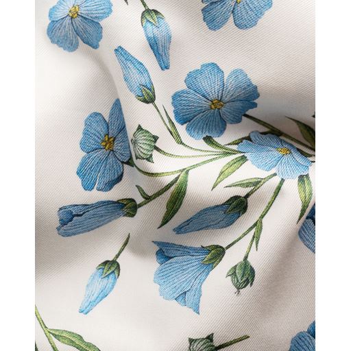 Eton Melange Floral Signature Twill Slim Fit Skjorte, White, 44