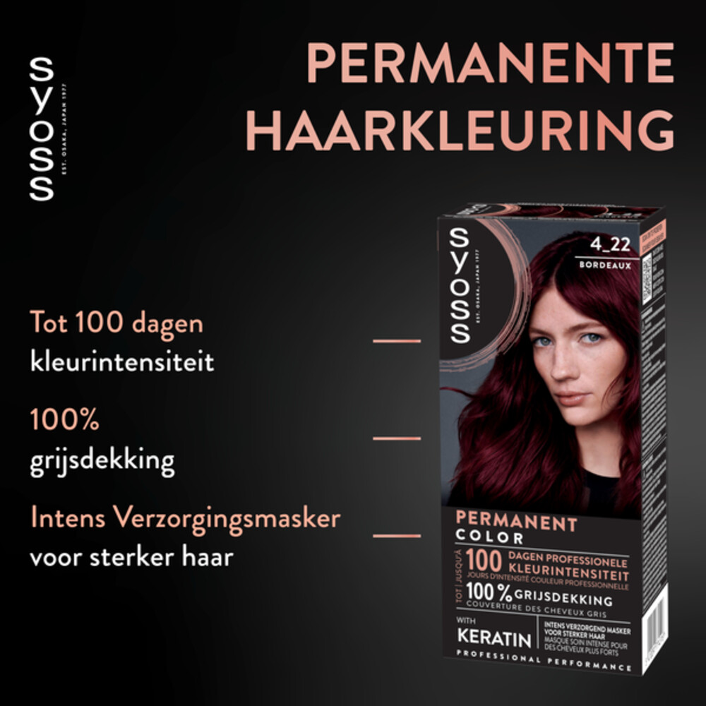 Syoss Color 4-22 Scarlet Red (1 stuk)