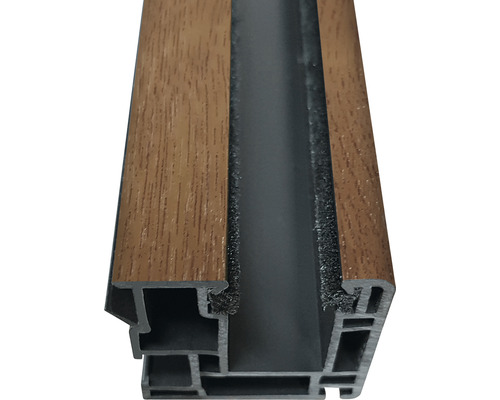 Rolluikgeleiderail gouden eik 42x42x2200 mm