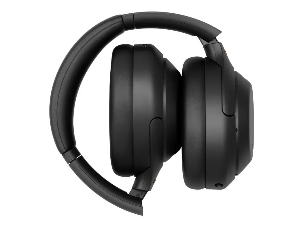 Sony WH-1000XM4 - Hovedtelefoner med mik. - fuld størrelse - Bluetooth - trådløs, kablet - NFC - aktiv støjfjerning - 3,5 mm jackstik - sort