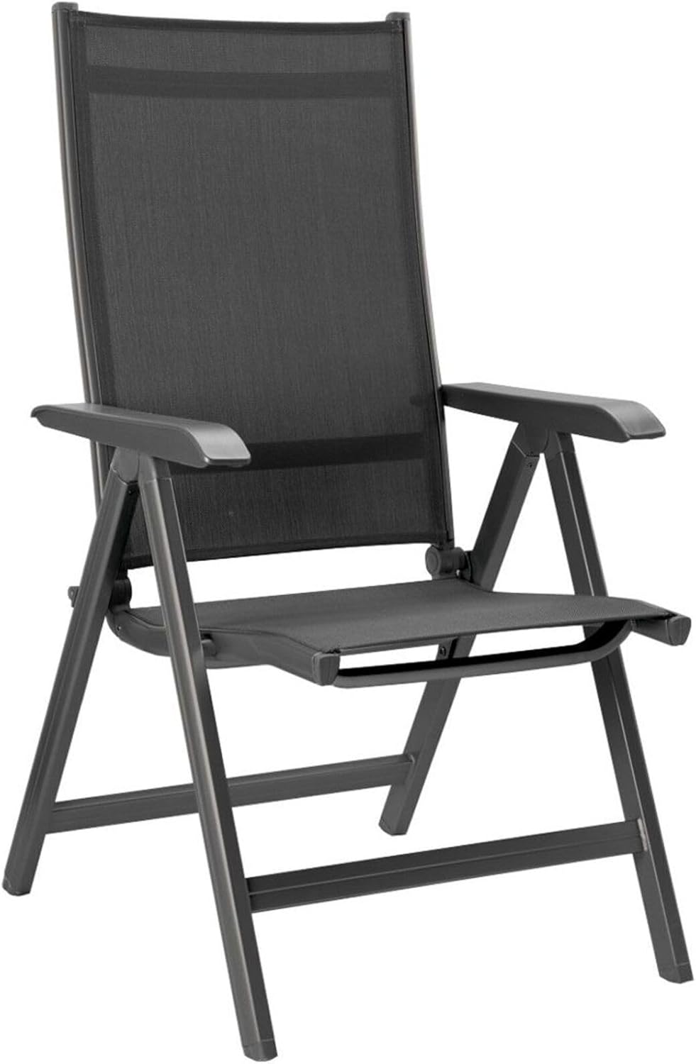 Kettler BasicPlus Esstischgarnitur, anthrazit, Alu/Textilene, Tisch 180/240x100cm, 8 Multipositionssessel