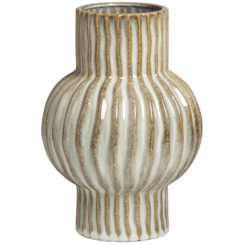 Vaas Oli - naturel - keramiek - 25xØ17,5 cm