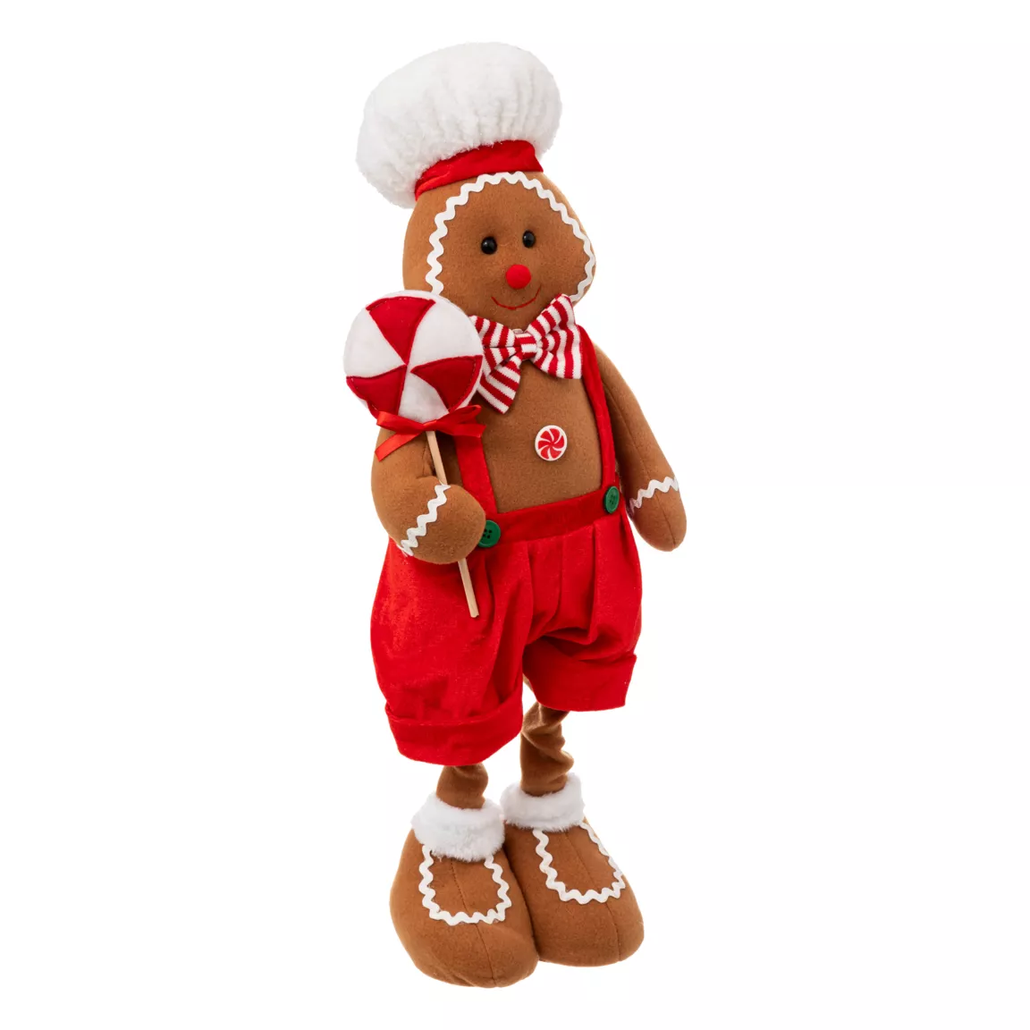 Bonhomme pain d'épices (H85 cm) Marcel et jambes téléscopiques
