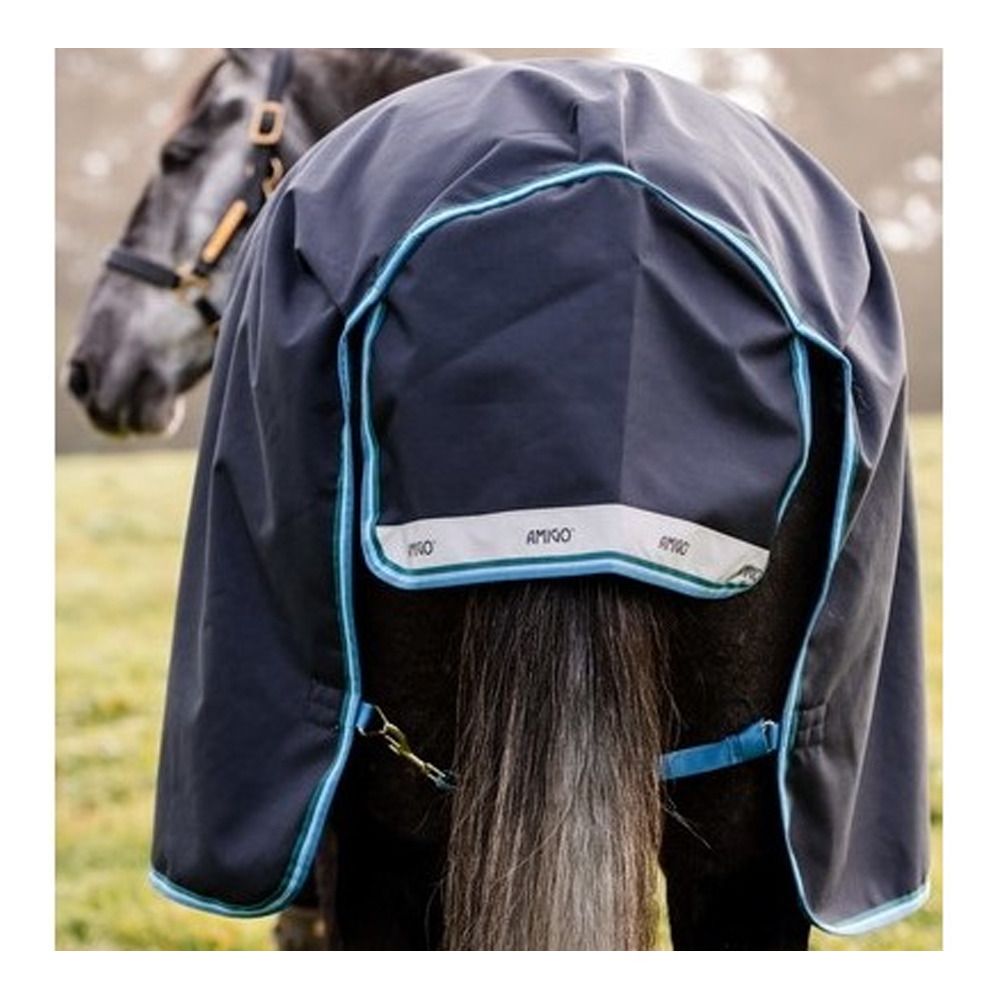 Horseware AMIGO BRAVO 12 TURNOUT 50G - Couverture de paddock navy/turquoise/aqua/blue