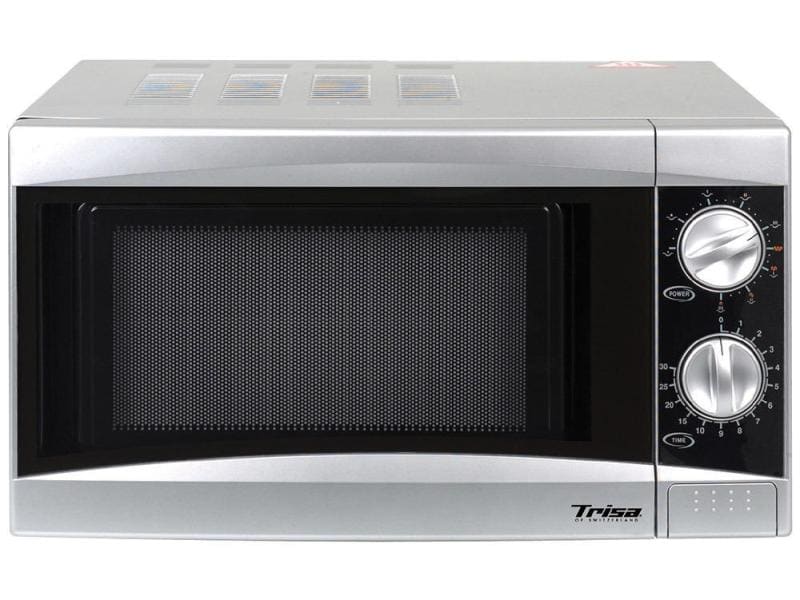 Trisa Mikrowelle Plus Silber Mikrowelle mit Grillfunktion