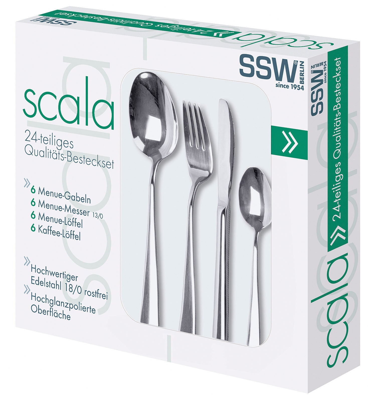 Scala Besteckset Edelstahl 24-teilig