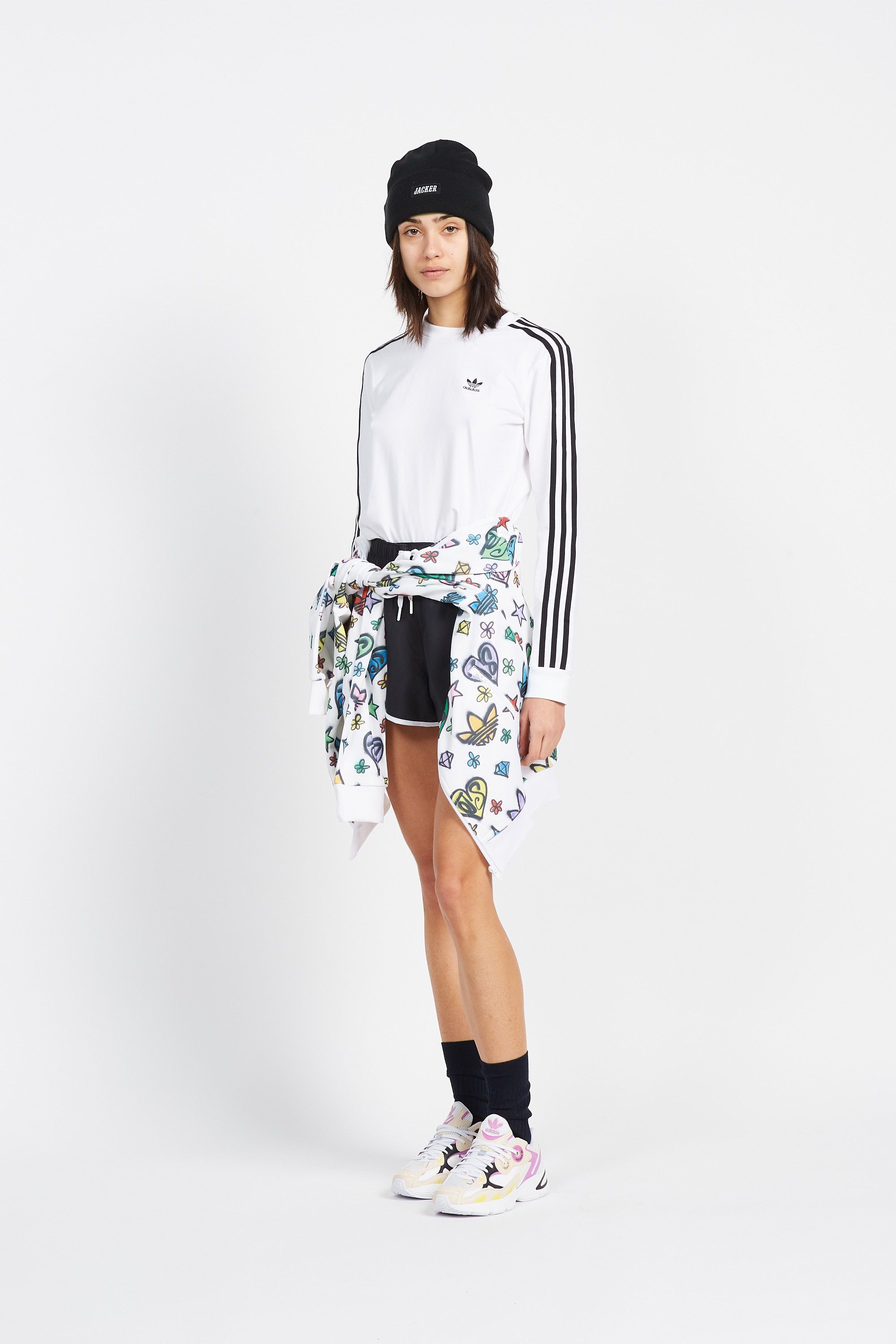 ADIDAS SHORT LACED Noir