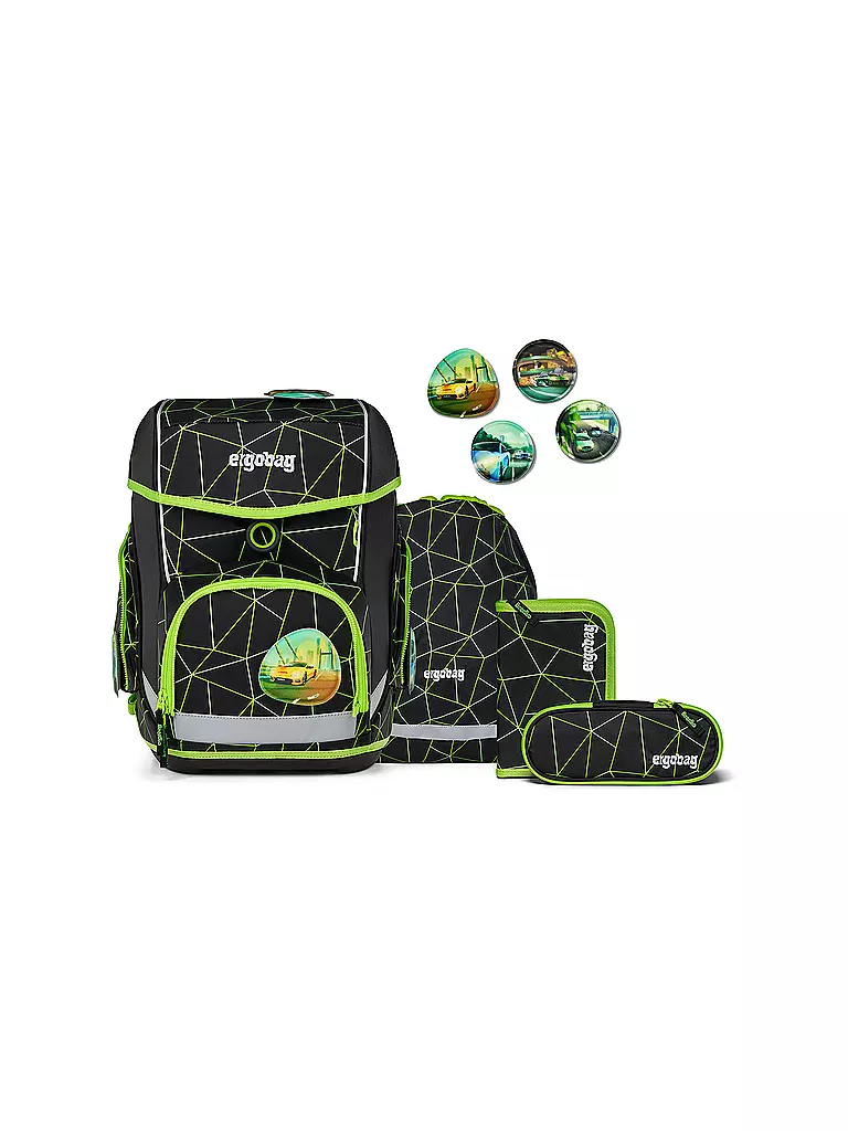 ERGOBAG Schultasche Set 5tlg CUBO CyBär Race schwarz