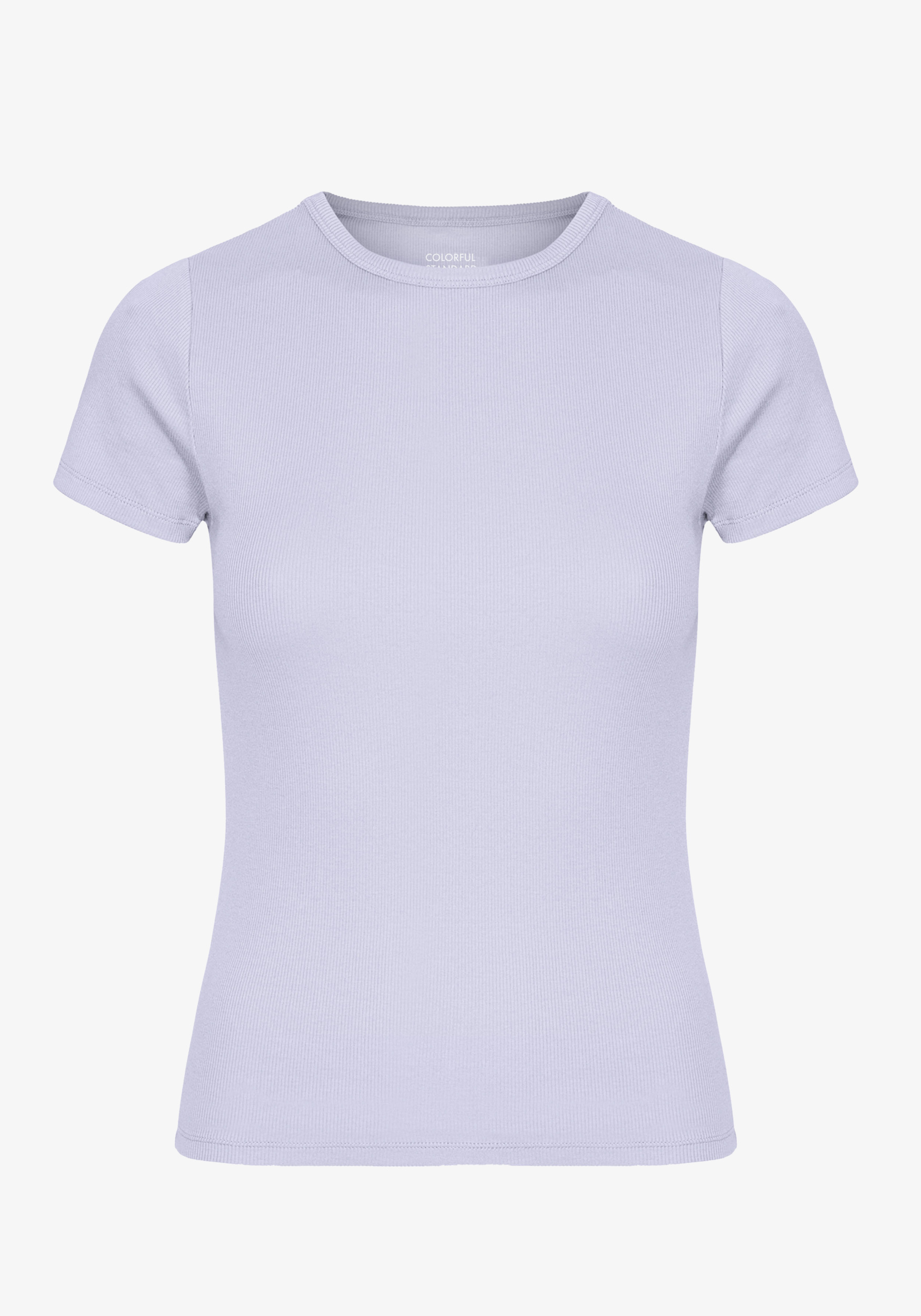 Colorful Standard Damen Rib-T-Shirt Soft Lavender