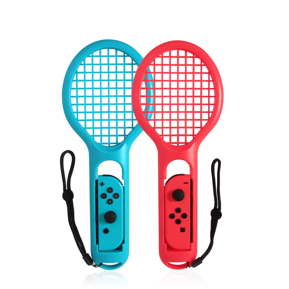 (2er Set) Nintendo Switch / OLED Tennisschläger Joy-Con Controller - Rot / Blau