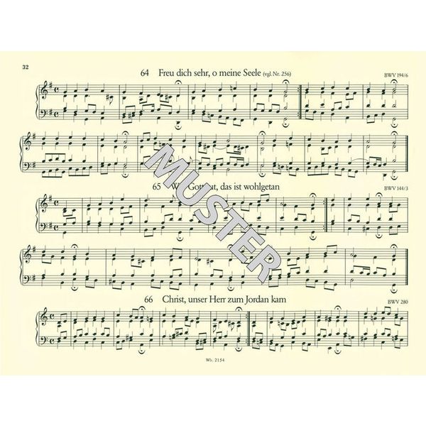 Breitkopf & Härtel Bach 371 vierstimmige Choräle