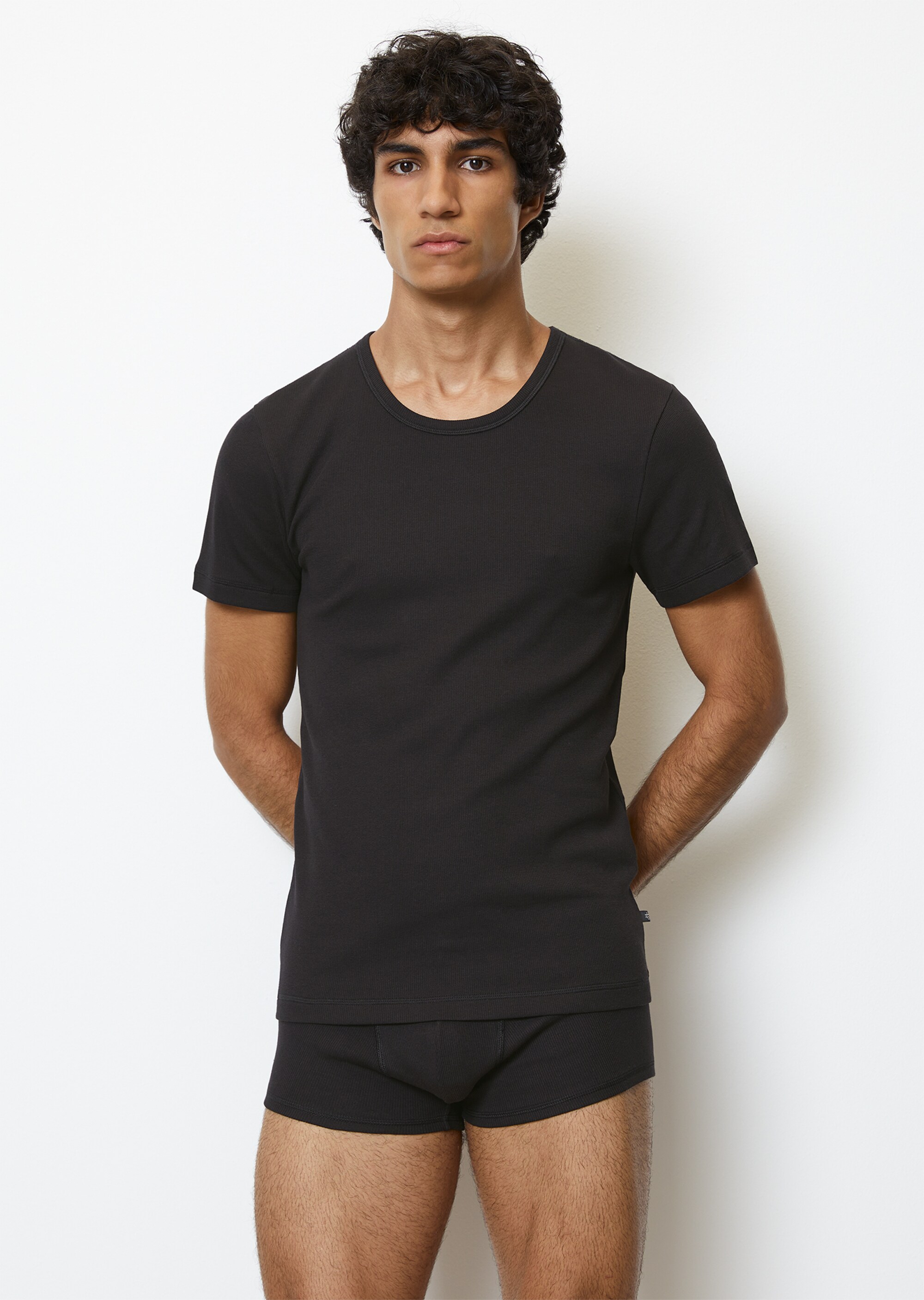 Feinripp-T-Shirt im 2er Pack