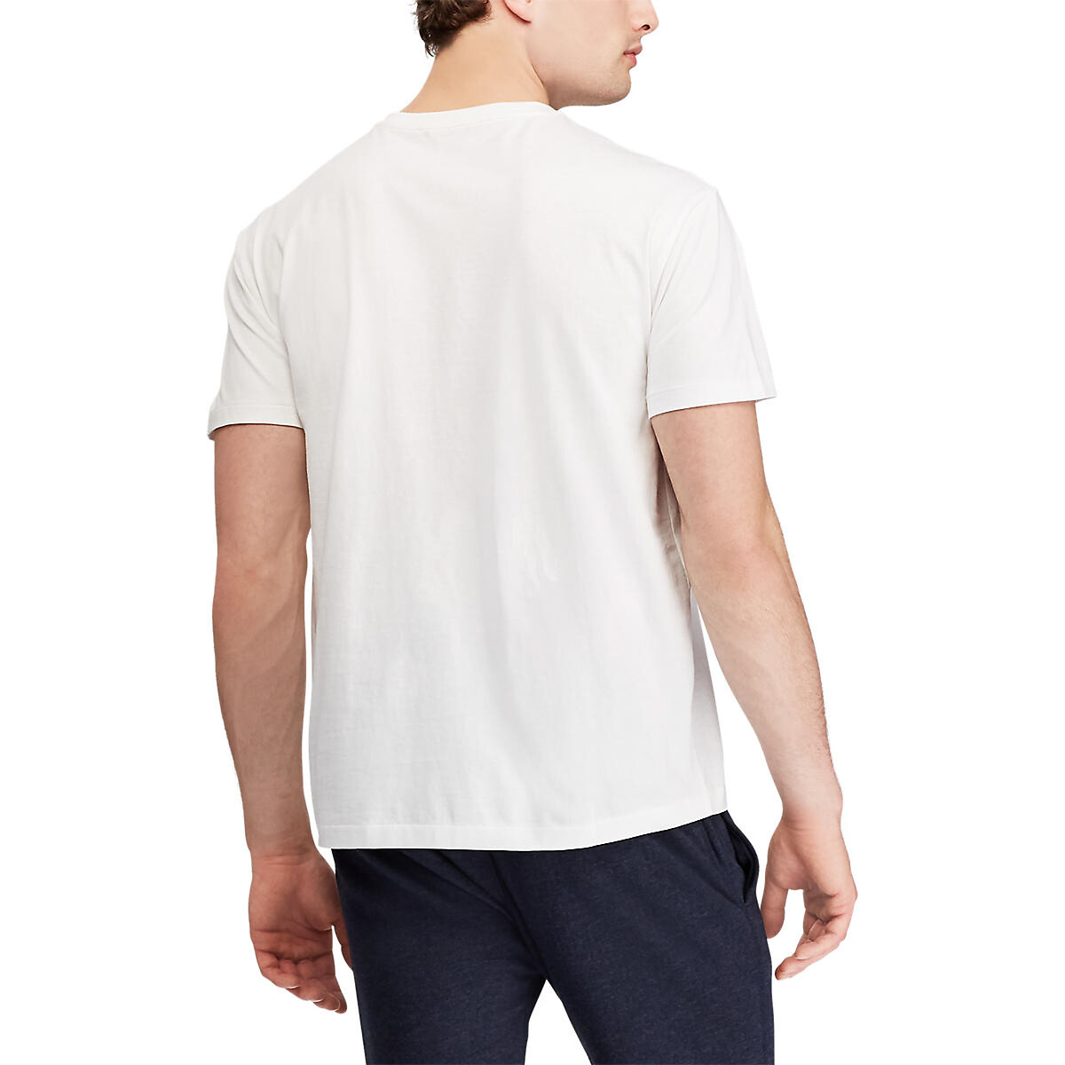 Camiseta POLO RALPH LAUREN com decote em V em malha de algodão.