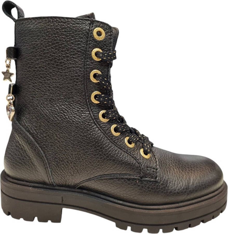 Develab 42968 922 Black Meisjes Veterboots Zwart