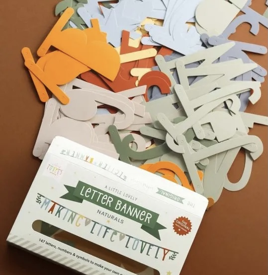 Letter banner naturals #1