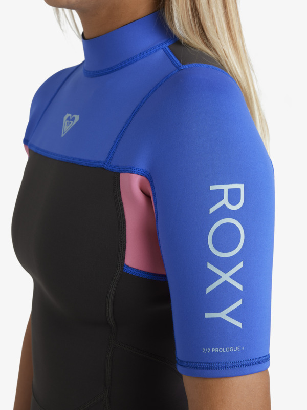2/2mm Prologue+ Springsuit manches courtes back zip Bleu Femme