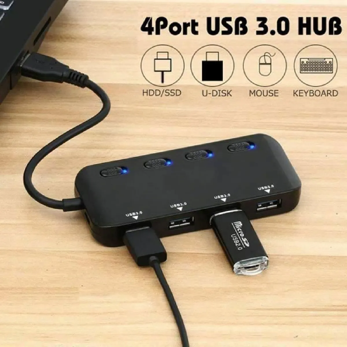 Hub USB 3.0 à 7 ports