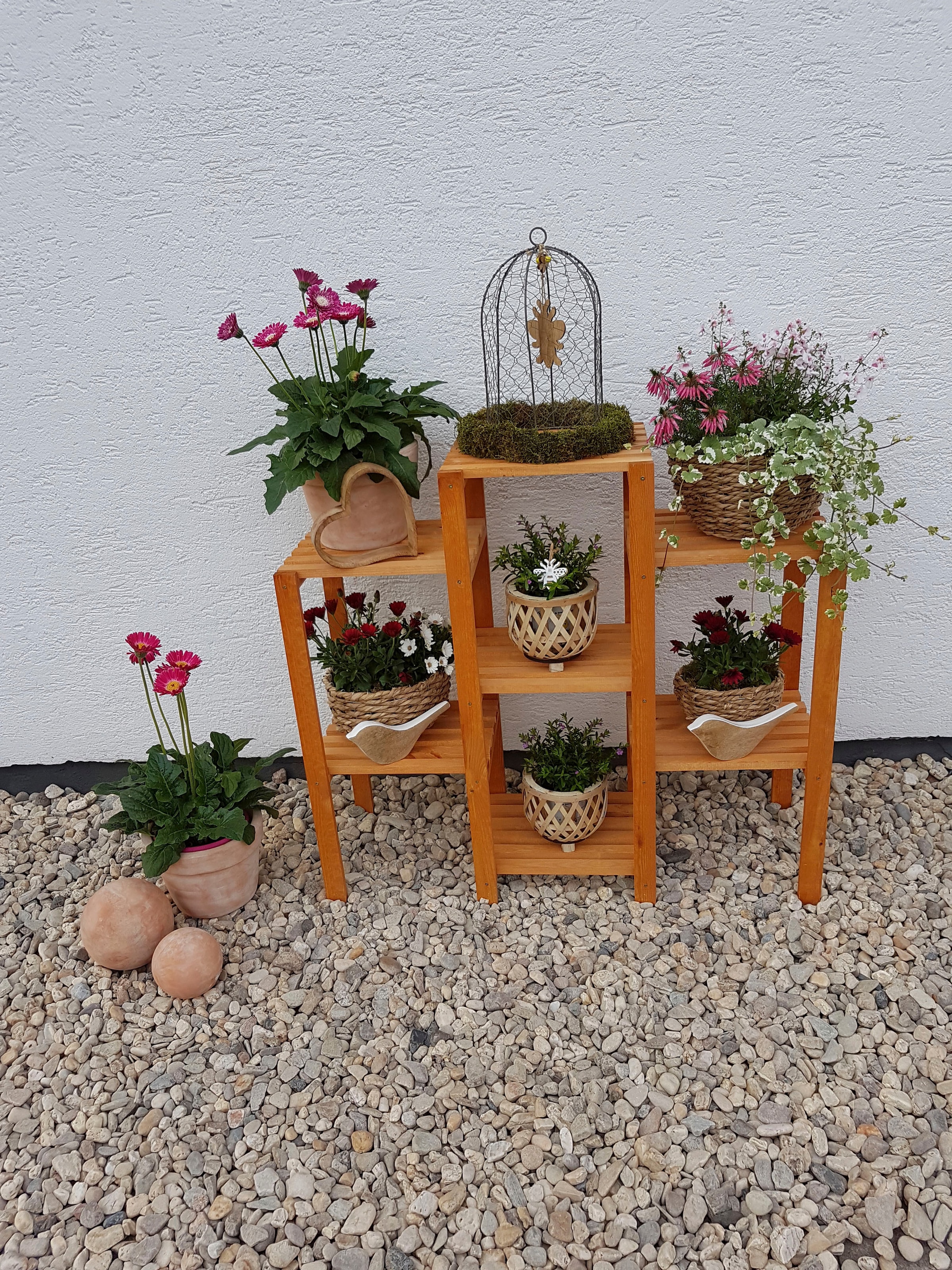 promadino Blumenständer »Blummentreppe Etagerie« BxTxH: 98x32x88 cm