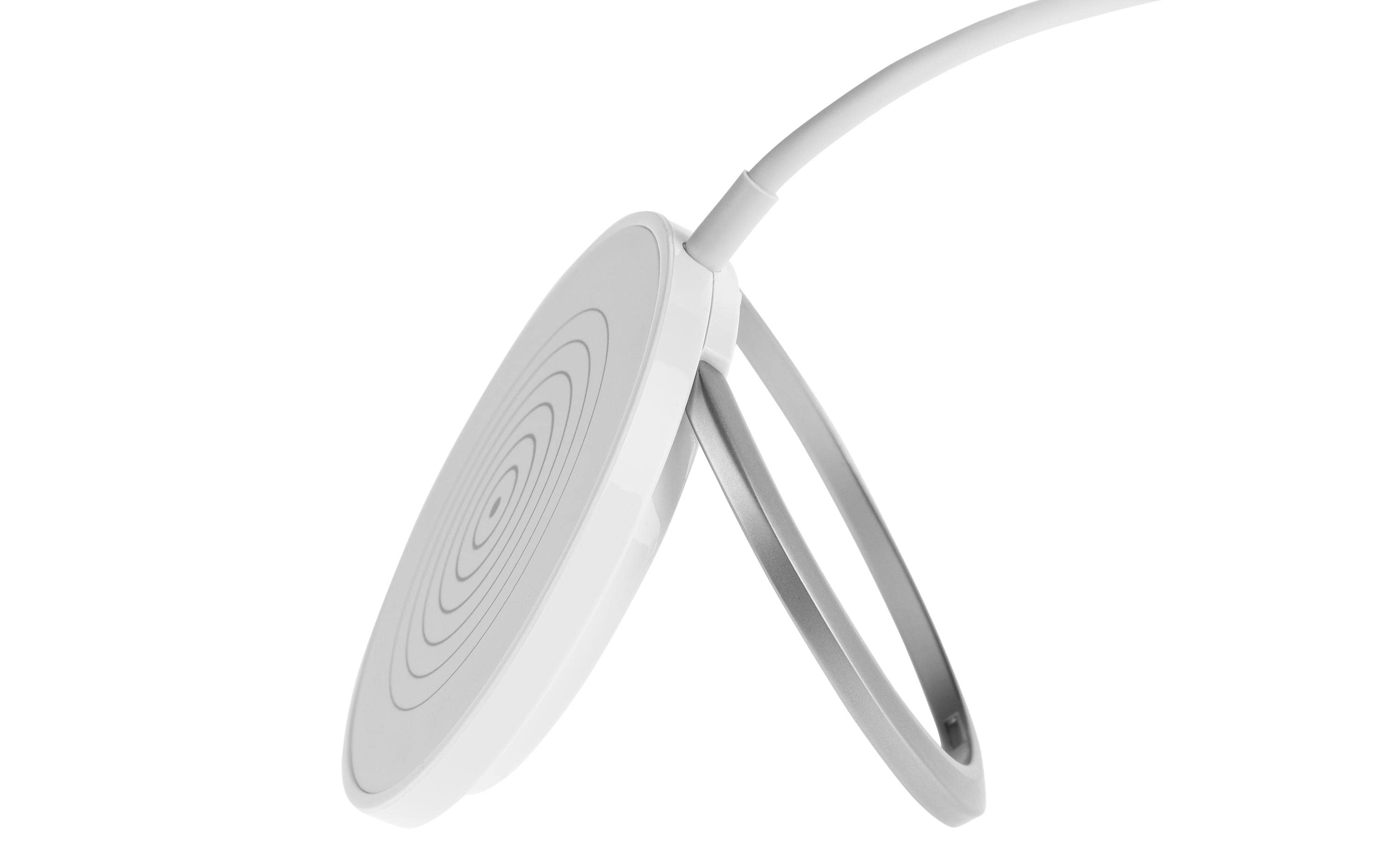 Magnetic Charger 15 W, WeissLadepad und Ständer für schnelles kabelloses Laden Qi-fähiger Smartphones