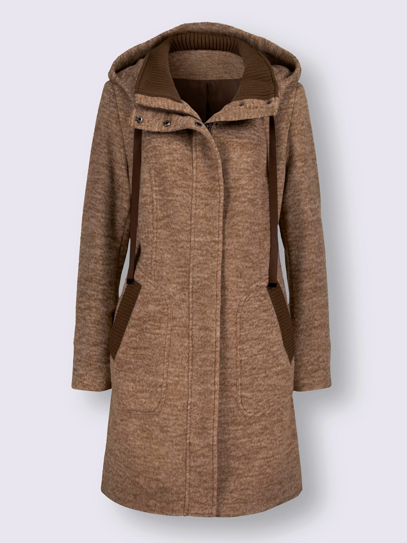 Manteau court ultra-doux et chaud