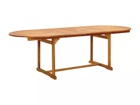 Ensemble à manger de jardin 9 pièces bois d'acacia solide textilène