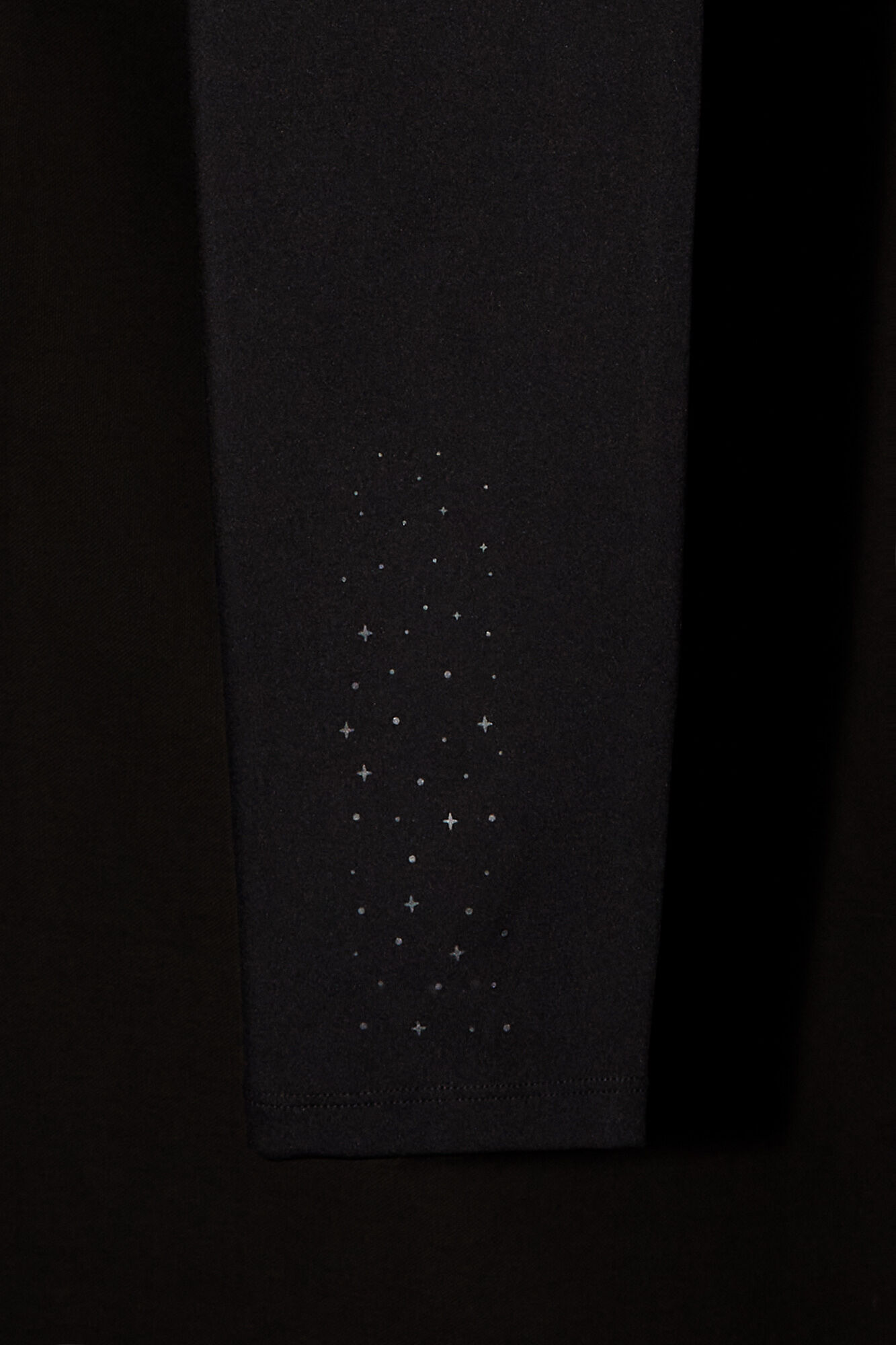 Legging preta de microfibra elástica 4D