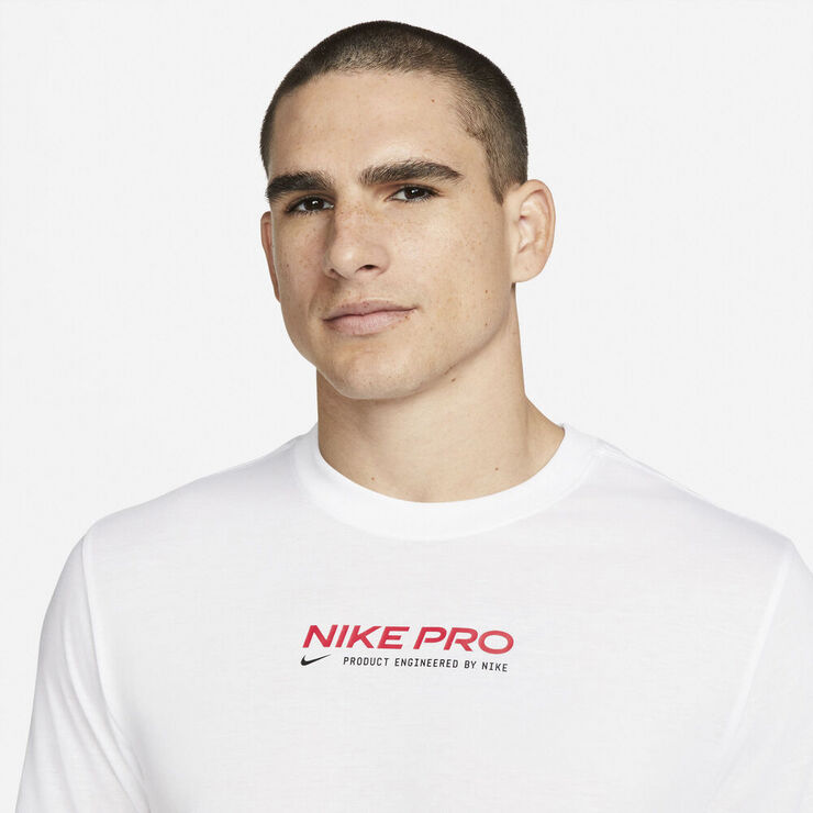 Nike Pro Dri Fit Traenings T Shirt Hvid