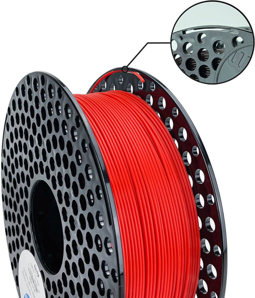 AzureFilm  ASA Rot, 1,75 mm / 1000 g (1 kg)    Hitze- und witterungsbeständiges Filament