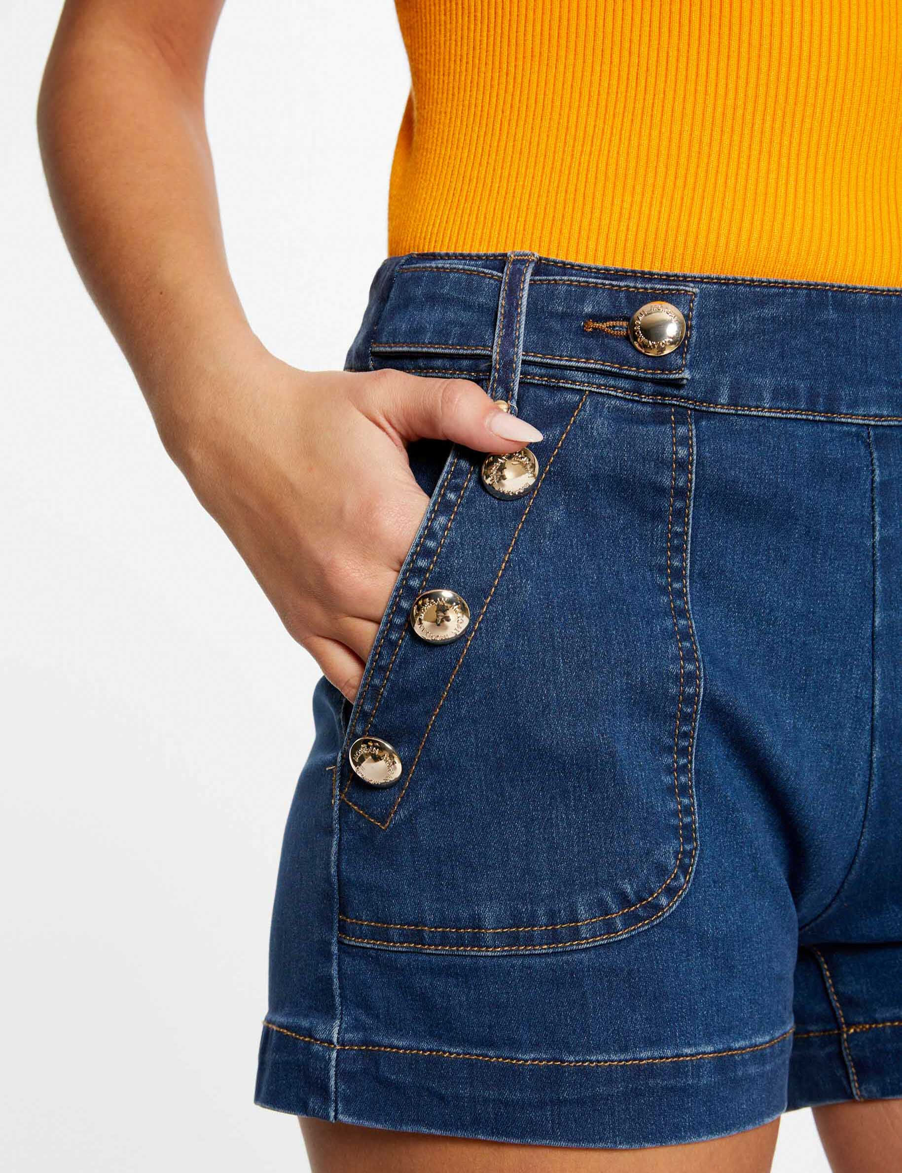 Short avec boutons jean stone femme - jean_stone