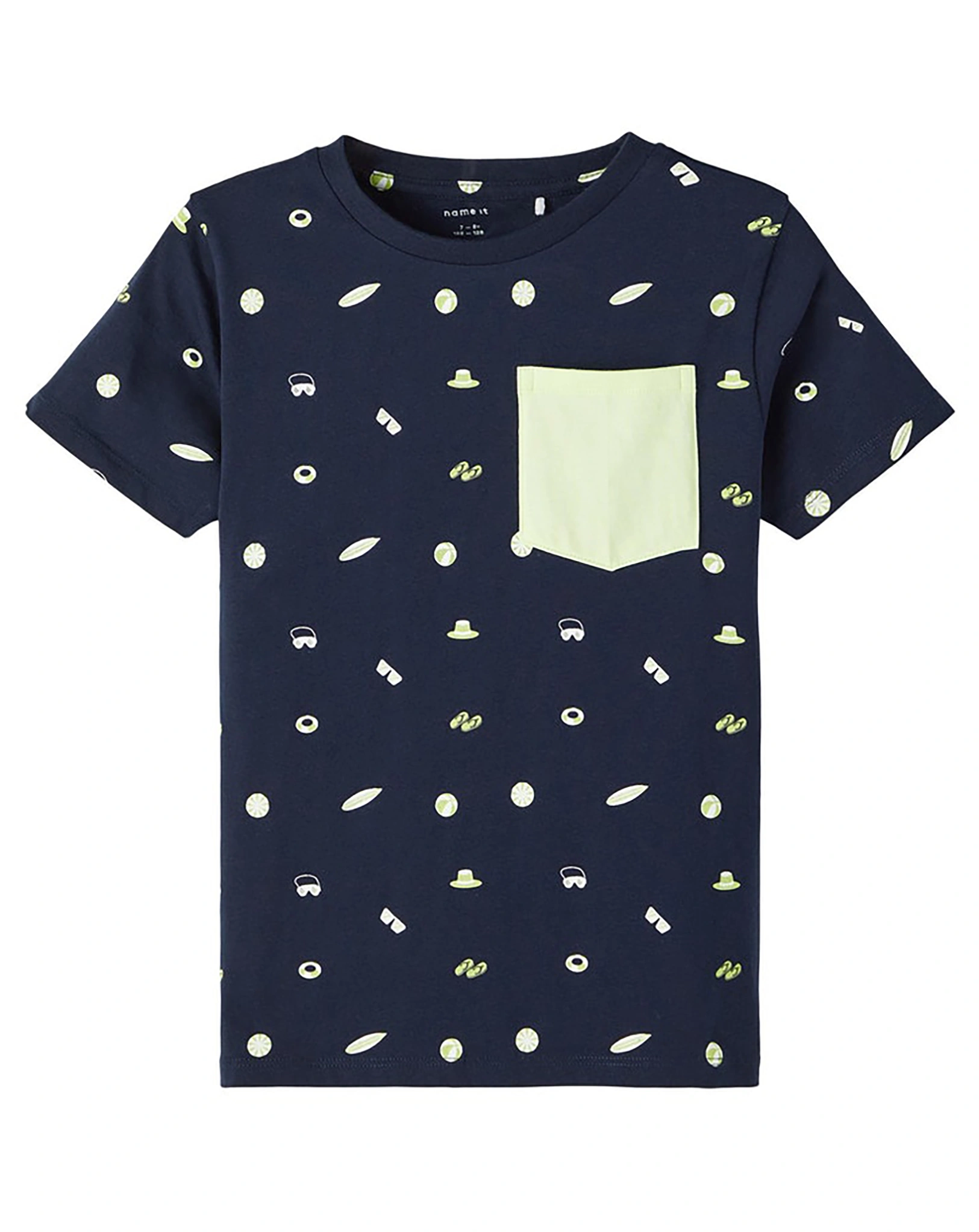 T-Shirt NKMFRODE in dark sapphire