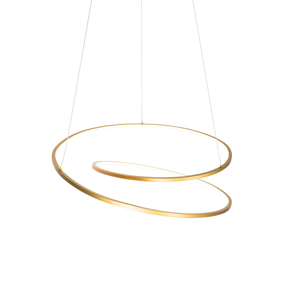 Design hanglamp goud 72 cm incl. LED 3-staps dimbaar - Rowan