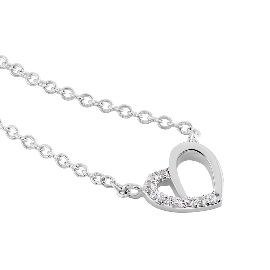 Collier Dorthea Argent Blanc Oxyde De Zirconium