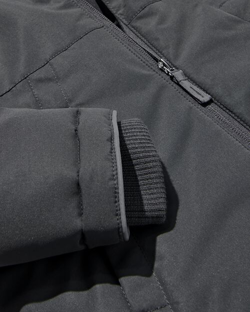 manteau à capuche gris foncé