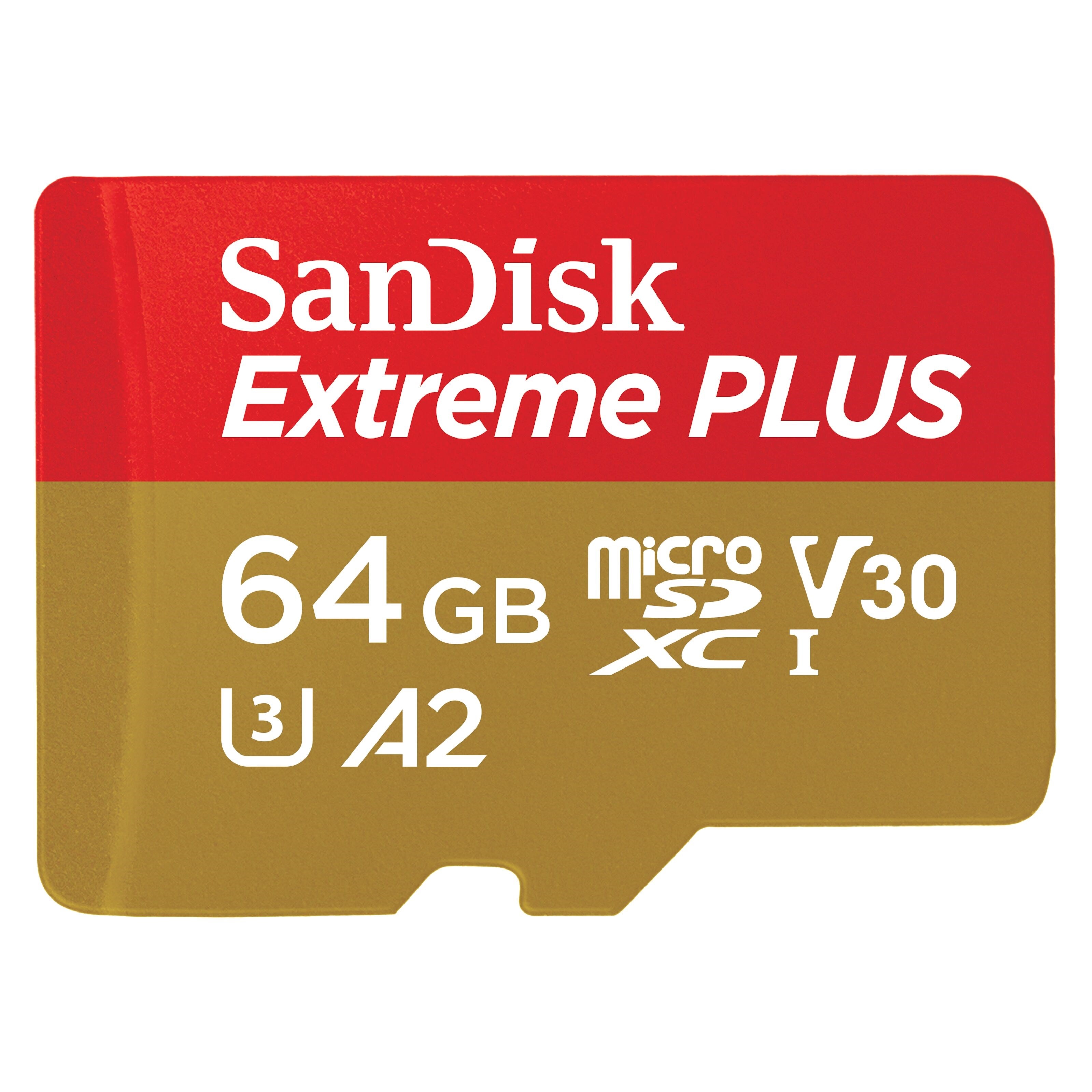 Sandisk Extreme Plus Micro-SD-kort 64 GB