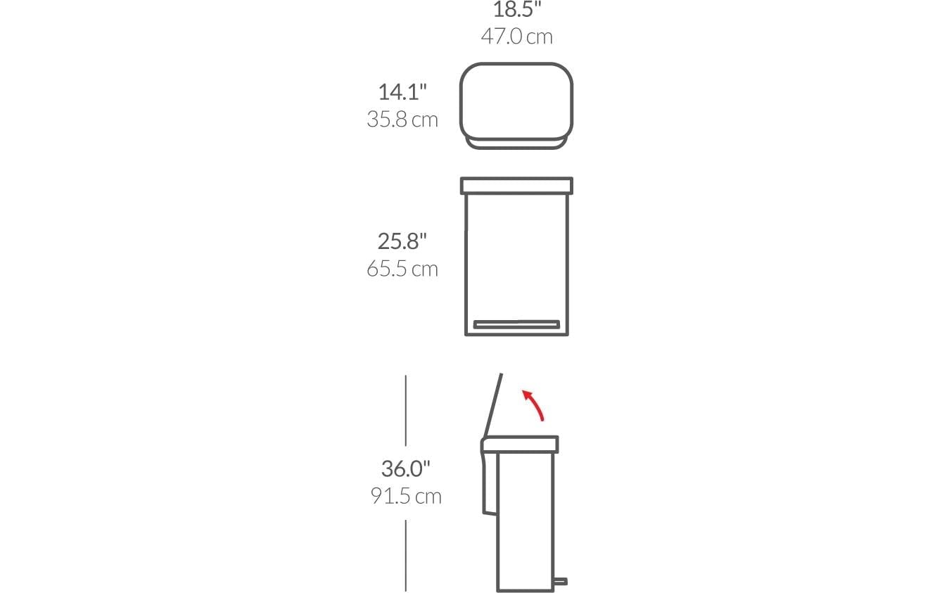 simplehuman Mülleimer »55 l«