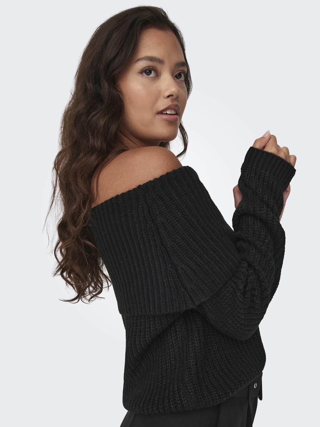 JDYJUSTY Strickpullover Black
