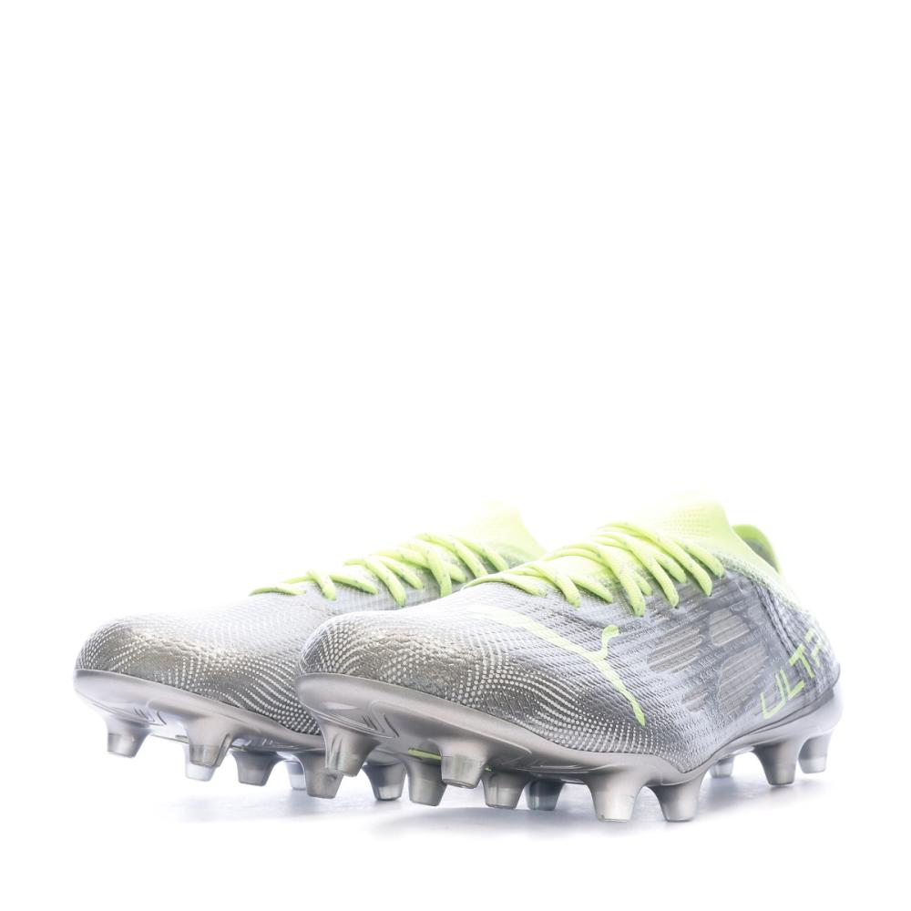 Puma Chaussures de Foot Argent/Jaune Femme Puma Ultra 1 4 FG