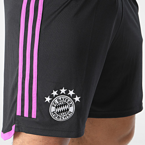 Short Jogging A Bandes Bayern HR3720 Noir Violet