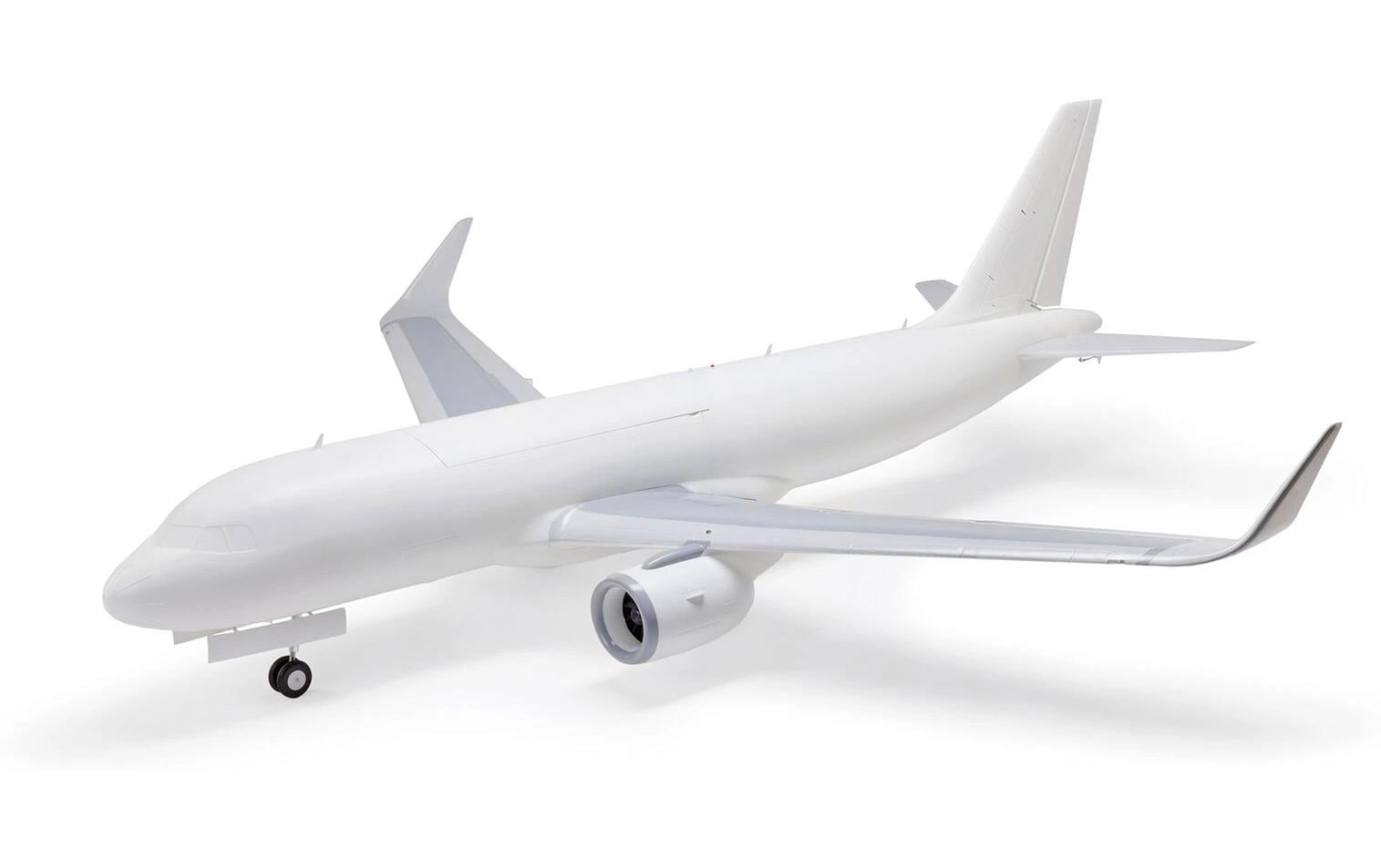 Flugzeug Airbus A320 Neo Base White BNF Basic<br>Twin 64 mm EDF Modellflugzeug