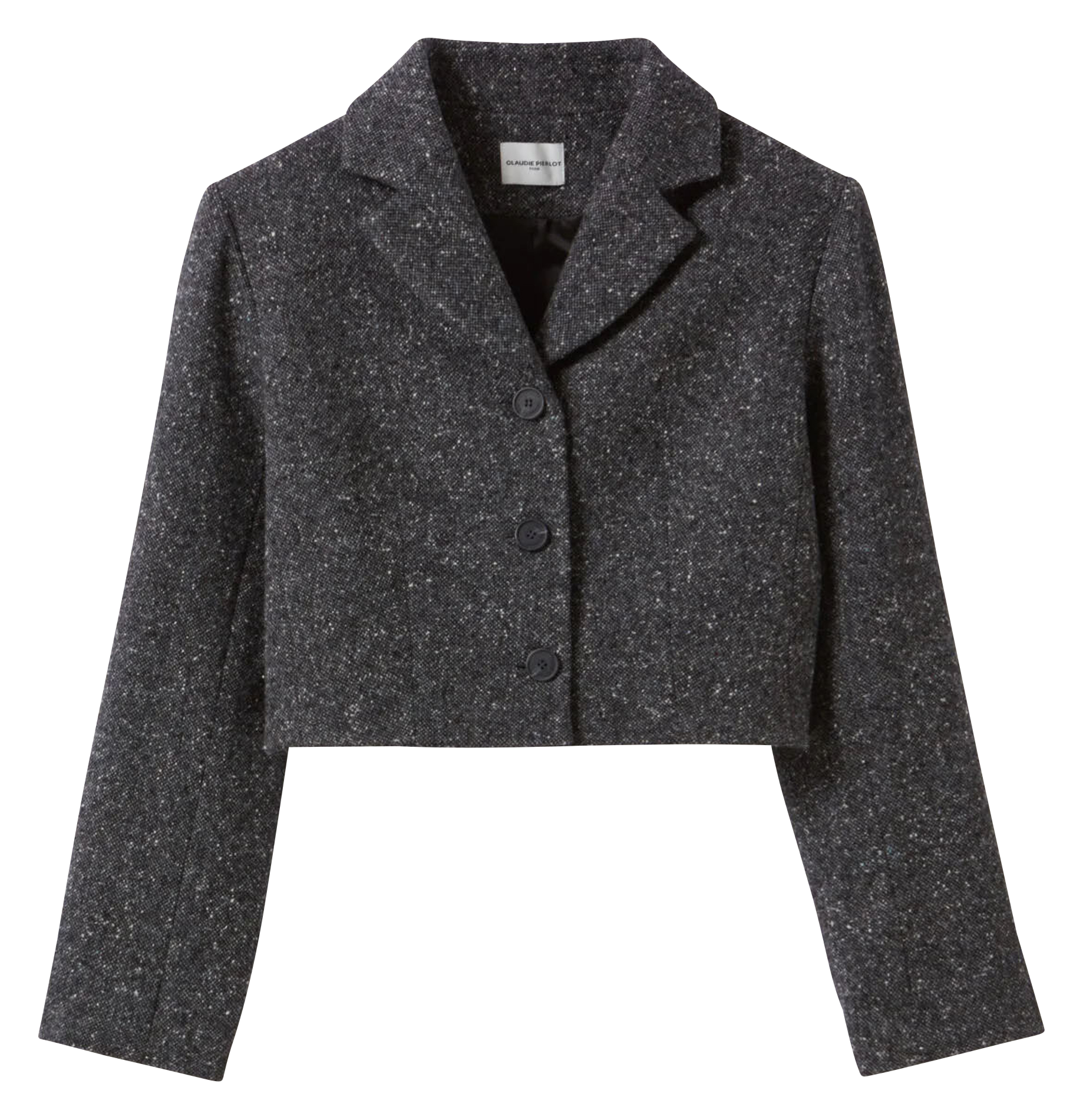 Veste de tailleur courte | Gris